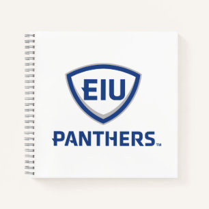 Eastern Illinois Panthers Schild & Wordmark-Logo Notizbuch