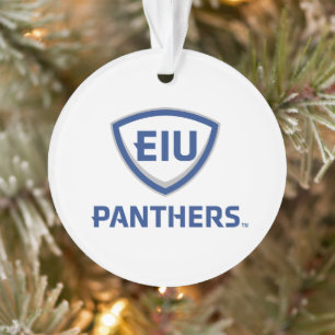 Eastern Illinois Panthers Schild & Wordmark-Logo Ornament