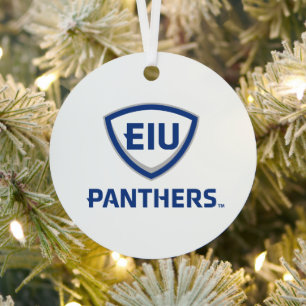 Eastern Illinois Panthers Schild & Wordmark-Logo Ornament Aus Metall
