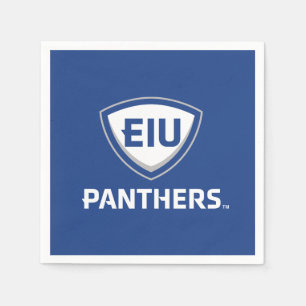 Eastern Illinois Panthers Schild & Wordmark-Logo Serviette