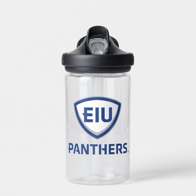 Eastern Illinois Panthers Schild & Wordmark-Logo Trinkflasche (Vorne)