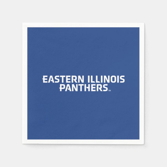 Eastern Illinois Panthers - Textlogo Serviette (Vorderseite)