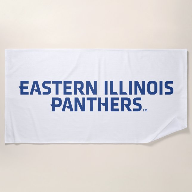 Eastern Illinois Panthers - Textlogo Strandtuch (Vorderseite)