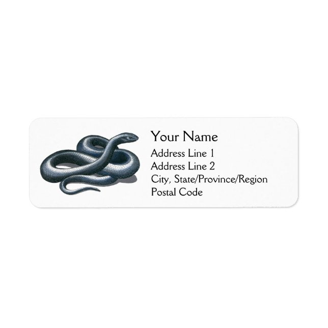 Eastern Indigo Snake Address Labels (Vorne)