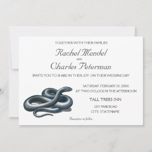 Eastern Indigo Snake Naturkunst Einladung zur Hoch