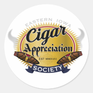 Eastern Iowa Cigar Appreciation Society Decal Runder Aufkleber