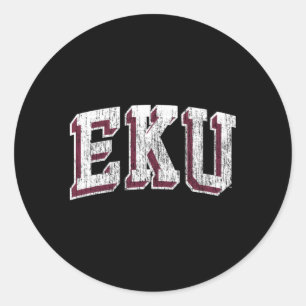Eastern Kentucky Colonels Arch Runder Aufkleber