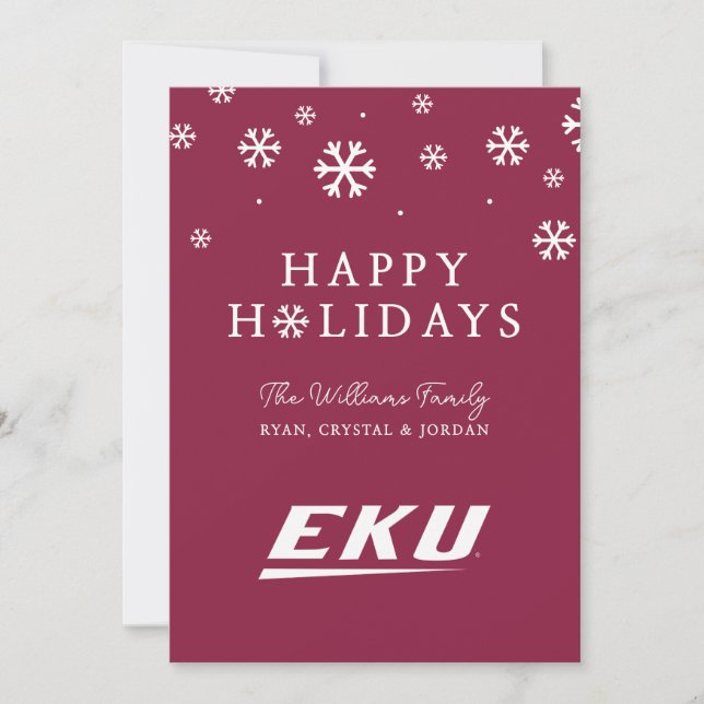 Eastern Kentucky Universität | EKU Feiertagskarte (Vorderseite)