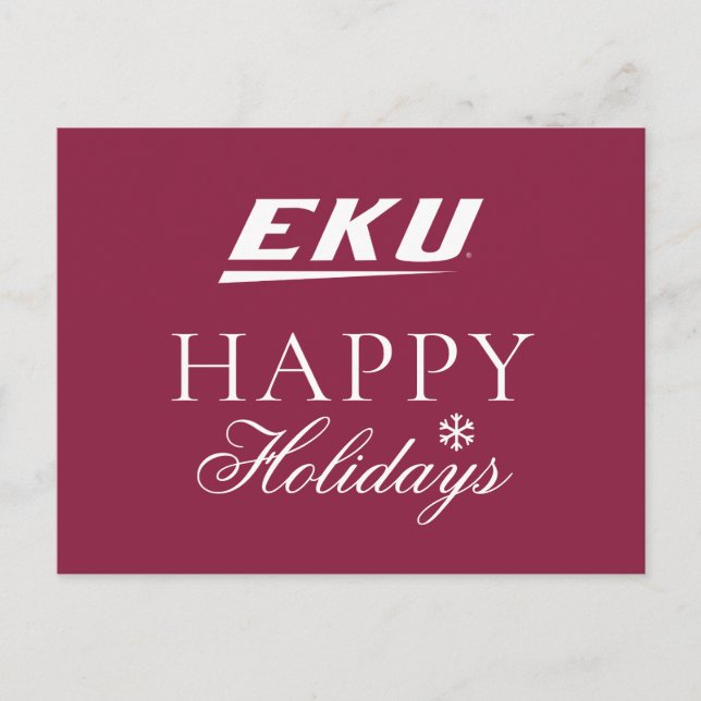 Eastern Kentucky Universität | EKU Feiertagspostkarte (Vorderseite)