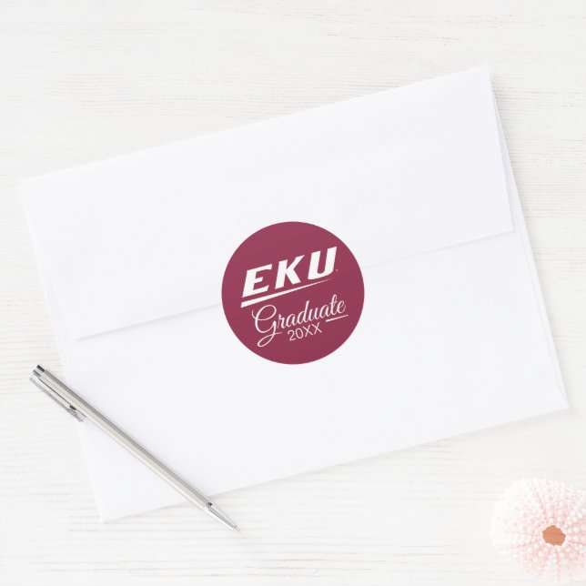 Eastern Kentucky Universität | EKU Runder Aufkleber (Umschlag)