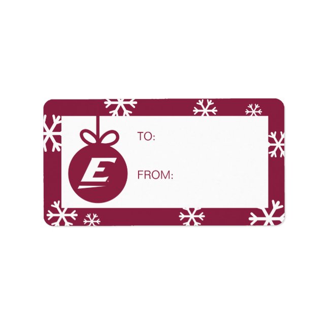 Eastern Kentucky University E Adressaufkleber (Vorne)