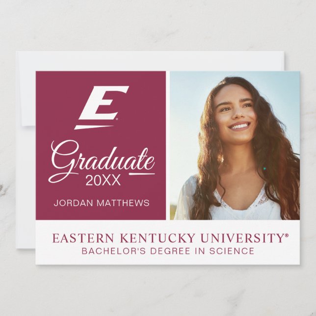 Eastern Kentucky University E Einladung (Vorderseite)