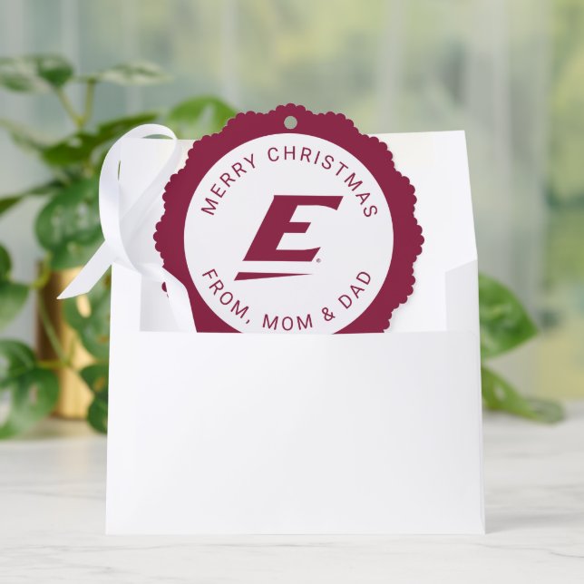 Eastern Kentucky University E Ornament Karte (Umschlag)