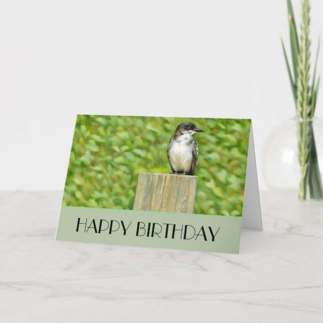 Eastern Kingbird - Geburtskarte Karte (Vorderseite)