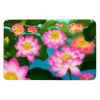 Eastern Lotus Water Garden Premium Magnet