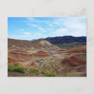 Eastern Oregon Painted Hills Vista Postcard Postkarte