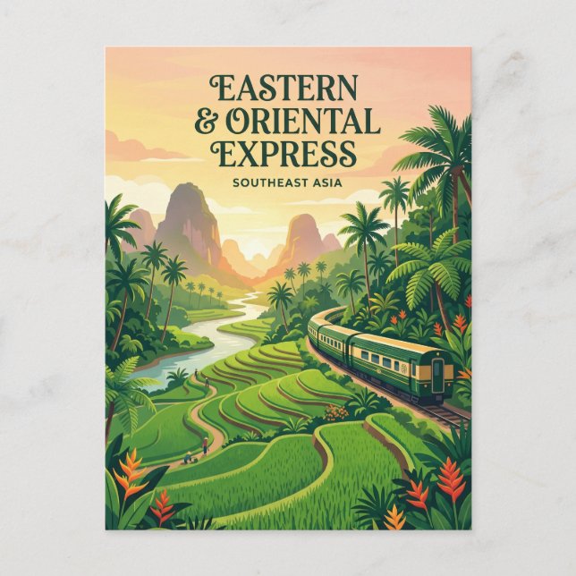 Eastern & Oriental Express (Südostasien) Postkarte (Vorderseite)