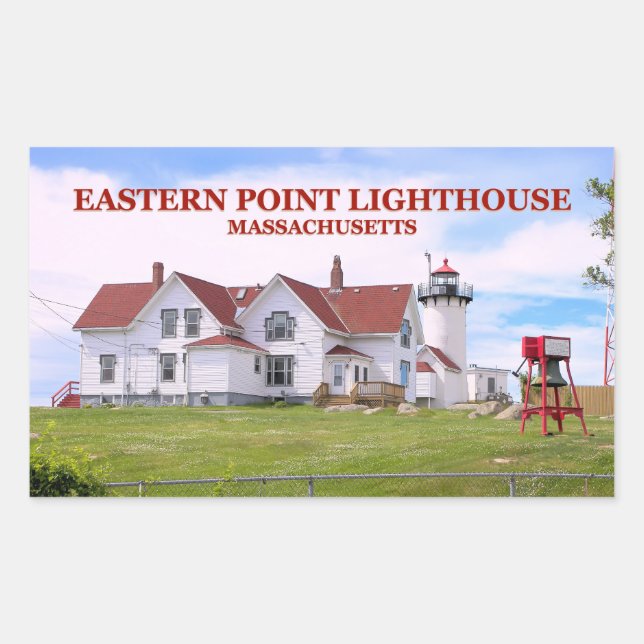 Eastern Point Leuchtturm, Aufkleber für Massachuse (Vorderseite)