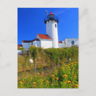 Eastern Point Lighthouse Blume Gloucester Postkarte