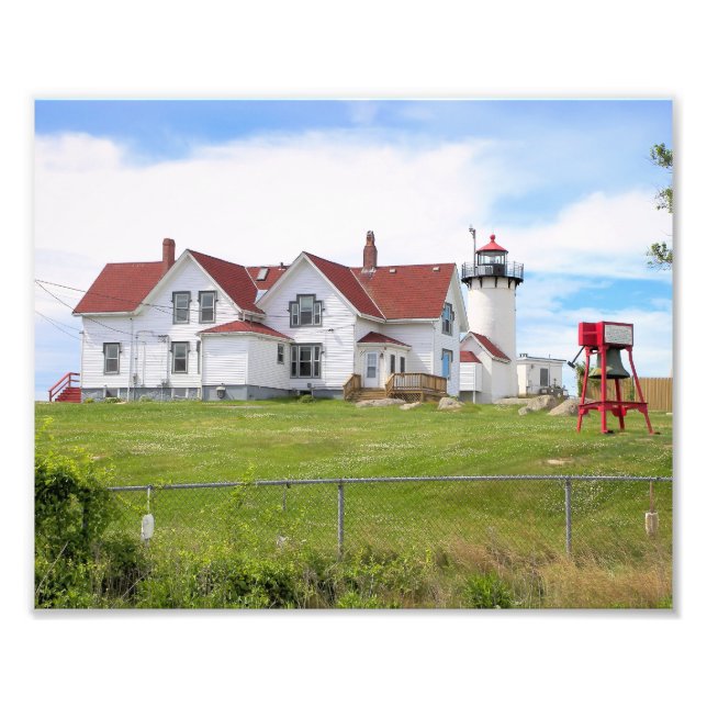 Eastern Point Lighthouse, Massachusett Foto Print (Vorne)