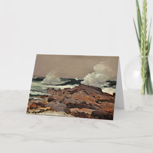 Eastern Point, schöne Kunst von Winslow Homer Karte (Vorderseite)