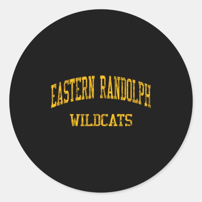 Eastern Randolph High School Hs Runder Aufkleber (Vorderseite)