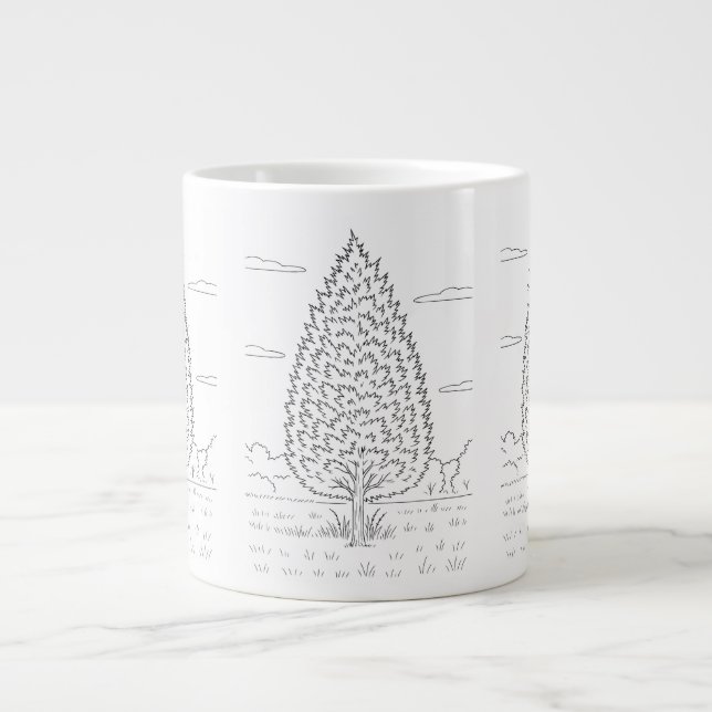 Eastern Red Cedar - Juniperus virginiana - Ureinwo Jumbo-Tasse (Vorderseite)