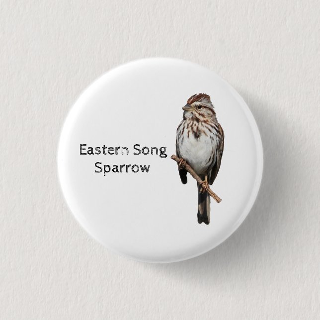 Eastern Song Sparrow Button (Vorderseite)