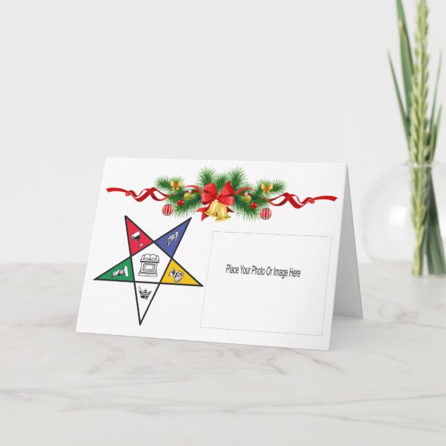 Eastern Star Holiday Gruß Karte (Vorderseite)