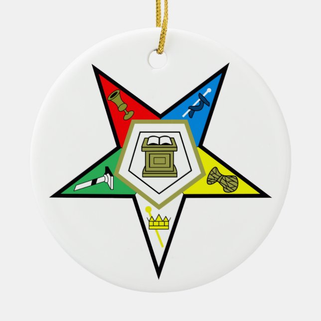 Eastern Star Keramik Ornament (Vorne)