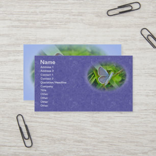 Eastern Tail Blue Butterfly Business Card Visitenkarte