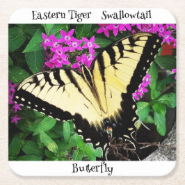 Eastern Tiger Frack Butterfly #1 Rechteckiger Pappuntersetzer