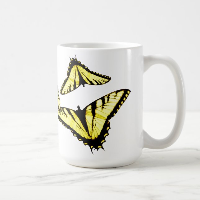 Eastern Tiger Frack Butterfly Foto Tasse (Rechts)