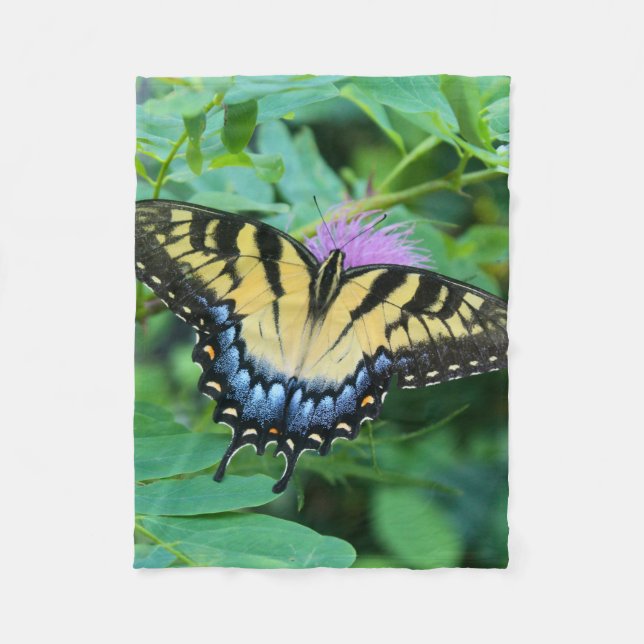 Eastern Tiger Swallowtail Butterfly Fleecedecke (Vorderseite)