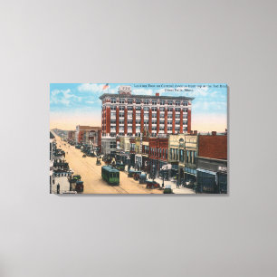 Eastern View Central AvenueGreat Falls, MT Leinwanddruck