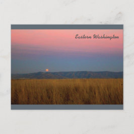 Eastern Washington Moonrise Postkarte