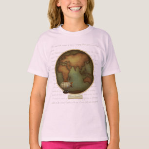Eastern & Western Hemisphären Karte 2-seitig T-Shirt