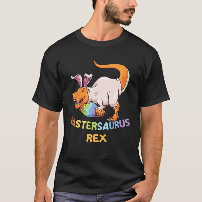 Eastersaurus Rex Easter Rex Dinosaur Bunny Kids Di T-Shirt (Vorderseite)