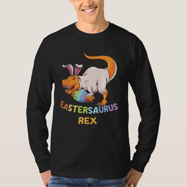 Eastersaurus Rex Easter Rex Dinosaur Bunny Kids Di T-Shirt (Vorderseite)