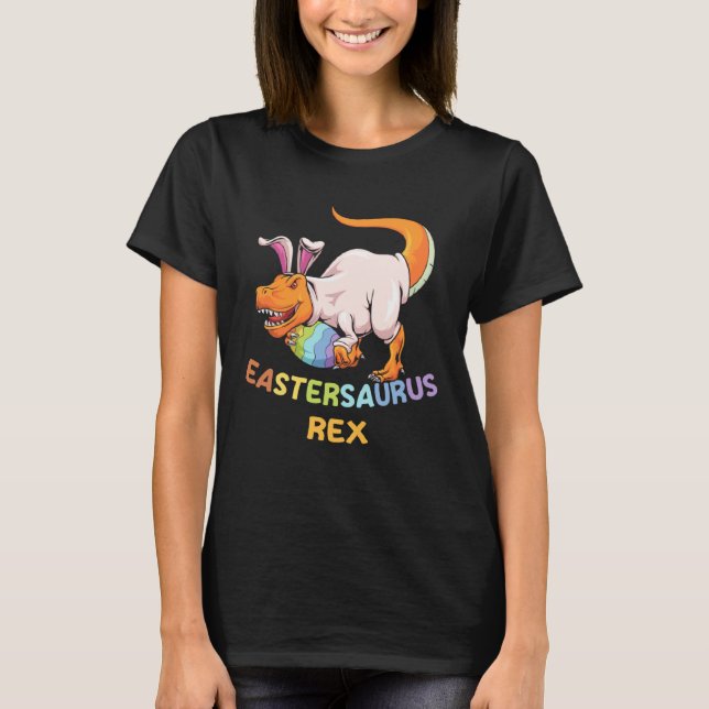 Eastersaurus Rex Easter Rex Dinosaur Bunny Kids Di T-Shirt (Vorderseite)
