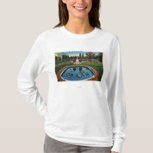 Eastman Haus-Garten-Lilien-Teich T-Shirt