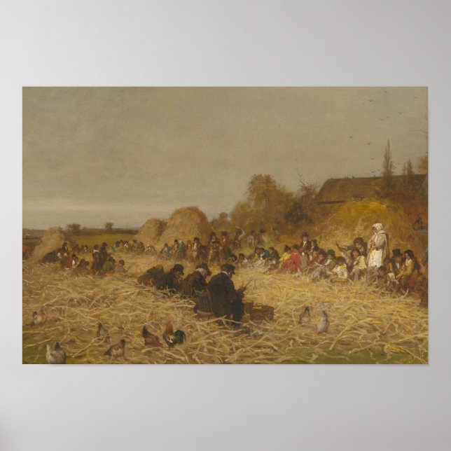 Eastman Johnson - Husking Bee, Insel Nantucket Poster (Vorne)
