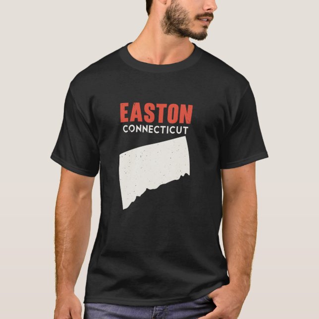 Easton Connecticut USA Staat America Travel Connec T-Shirt (Vorderseite)