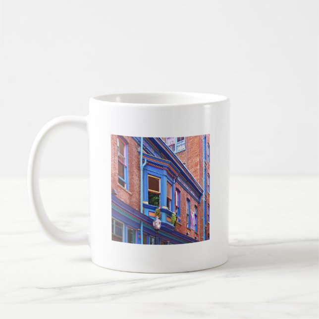 Easton PA - Street with Bay Window Kaffeetasse (Links)