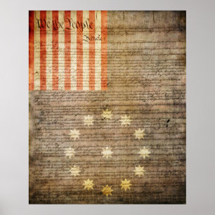 Easton Pennsylvania Flagge Poster