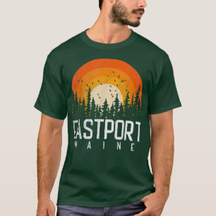 Eastport Maine ME Shirt Retro Style Vintag 70er 80
