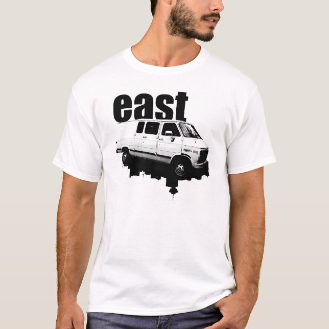 eastVAN Skyline WEISS T-Shirt (Vorderseite)
