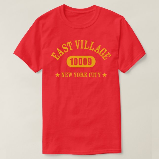 EASTVILLAGE NEW YORK CITY 10009NYC Athletic Design T-Shirt (Design vorne)