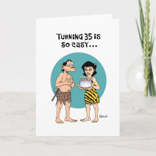 Easy 35. Geburtstag Karte