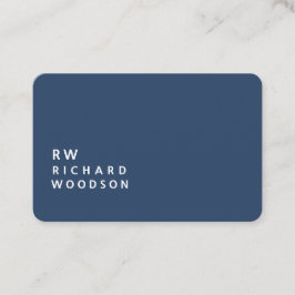 Easy Branding Deep Dunkelgrau Blau Moderner Schrif Visitenkarte